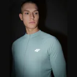Pánské běžecké tričko s dlouhým rukávem 4F LONGSLEEVE FNK-WSS25TFLOM339-47S-MINT · záber 2