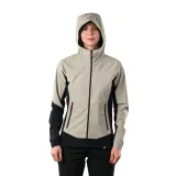 Dámska turistická softshellová bunda s kapucňou NORTHFINDER JAYLYN-263greengrey · záber 3