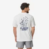 DECATHLON Pánske voľné tričko na surf s UV ochranou krátky rukáv biele M · záber 1