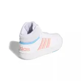 Dívčí rekreační obuv ADIDAS Hoops Mid 3.0 K cloud white acid red sky rush · záber 5