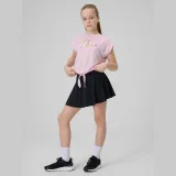 Rychleschnoucí sportovní crop-top dívčí - růžový · záber 2