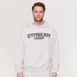 GymBeam Mikina Varsity Grey - Velikost: M | Barva: sivá | Hmotnost: 0,6672 kg | Balení: 20 · záber 7