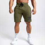 Pánske teplákové kraťasy Iron Aesthetics Force, vojenská zelená · záber 1