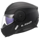 LS2 F902 Scope II Solid Matt Black XS (53-54) - Veľkosť: 53-54, XS · záber 2
