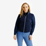 FOUGANZA Dámska hrejivá mikina 500 na zips modro-čierna XL · záber 1