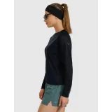 Dámské běžecké tričko s dlouhým rukávem 4F LONGSLEEVE FNK F415-WAW25TFLOF415-20S-DEEP BLACK · záber 3