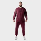 SQUATWOLF Mikina Lab 360 Hoodie Tawny Port - Velikost: M | Barva: Červená | Hmotnost: 0,54 kg | Balení: 25 · záber 5