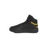 Chlapecké kotníkové zimní boty ADIDAS Hoops 3.0 Mid K core black core black preloved yellow · záber 2