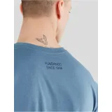 Pánské tričko s krátkým rukávem FUNDANGO Jaggy Pocket T-shirt-460-turkis · záber 4