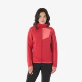 QUECHUA Dámska fleecová mikina MH500 červená L · záber 1