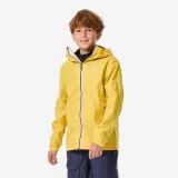 DECATHLON Detská bunda na jachting 100 nepremokavá vetruvzdorná žltá 7-8 r (123-130 cm) · záber 1