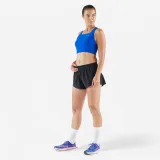 KIPRUN Dámsky bežecký crop top 900 Light Méline Rollin modrý L · záber 2