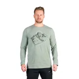 Pánske turistické tričko s dlhým rukávom NORTHFINDER DARU-333lightgreen · záber 2