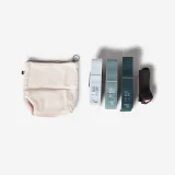 DOMYOS Súprava 3 textilných elastických popruhov TONEBAND na fitnes, odpor 7-10-15 kg bez · záber 1