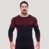 GymBeam Bezešvé tričko s dlouhým rukávem OG1 Black/Red - Velikost: XL | Barva: Čierna | Hmotnost: 0,33 kg | Balení: 60 · záber 7