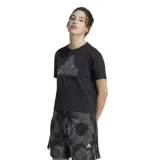 Dámské tričko s krátkým rukávem ADIDAS W ICONS TEE CRO-IM4255-black · záber 1