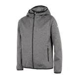 Chlapecká turistická softshellová bunda 4F JUNIOR BOYS SOFTSHELL JSFM001-24M-MIDDLE GREY MELANGE · záber 3
