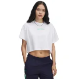 Dámské tričko s krátkým rukávem UNDER ARMOUR UA W VARSITY MIX HW SS CROP-WHT · záber 1