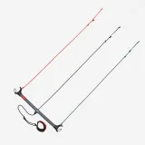 DECATHLON Ťažné krídlo na kiting 100 2,5 m² s hrazdou červené 2,5 m² · záber 2