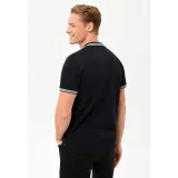 Pánské polo tričko s krátkým rukávem VOLCANO HARPER-600-NAVY · záber 3