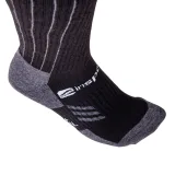 Merino podkolienky inSPORTline Meritic Ski AG+ antibakteriálne Farba čierno-šedá, · záber 5