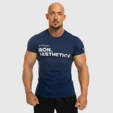 Pánske fitness tričko Iron Aesthetics Be Stronger, modré · záber 2