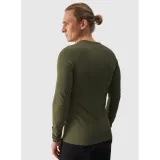 Pánské termo tričko s dlouhým rukávem 4F SEAMLESS UNDERWEAR-WAW24USEAM172-43S-KHAKI · záber 4