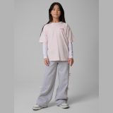 T-shirt loose s potlačou dievčenský - ružový · záber 6