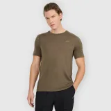 Pánské trekové tričko s merino vlnou - olivová/khaki · záber 1