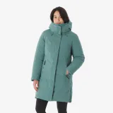 QUECHUA Dámska nepremokavá turistická parka NH900 zelená M · záber 1