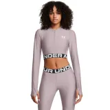 Under Armour Dámsky top HeatGear Rib 1/4 Zip LS Grey LL · záber 2
