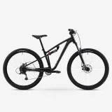 ROCKRIDER Celoodpružený horský bicykel EXPL 100 S 29" hliníkový čierny S (150-164 cm) · záber 1