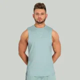 Мъжки топ Essential Cut-Off Tank Top Stone Blue - STRIX · záber 1