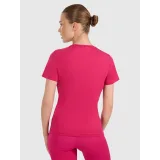 Dámské tréninkové tričko s krátkým rukávem 4F TSHIRT FNK F1516-WAW25TFTSF1516-54S-PINK · záber 4