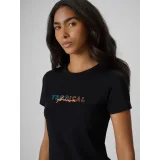 Dámské tričko s krátkým rukávem 4F TSHIRT F2717-20S-DEEP BLACK · záber 5