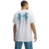 Pánske tričko s krátkym rukávom UNDER ARMOUR UA M BLUR LOGO SS-WHT - Pohlavie: Muzi · záber 3