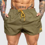 Pánske plavky Iron Aesthetics Beach Mode, zelené · záber 2