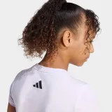 ADIDAS ADIDAS dievčenské fitness tričko bavlnené svetloružové 7-8 r (128 cm) · záber 2