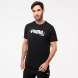 PUMA Pánske bavlnené tričko s krátkym rukávom – čierne S · záber 1