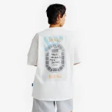 DECATHLON Tričko Elementals s potlačou unisex sivobiele S · záber 2
