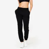 DOMYOS Dámske nohavice na fitness 100 čierne L (W33 L31) · záber 1
