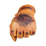 Letné kožené moto rukavice W-TEC Gatorrano Farba coffee, · záber 4
