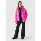 Dívčí lyžařské softshellové kalhoty 4F JUNIOR TROUSERS FNK-JWAW24TFTRF661-20S-DEEP BLACK · záber 3