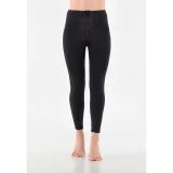 Női jeggings nadrág FREDDY WR.UP® superskinny push up 7 8 jeggings with high waist and zip-Black · záber 2