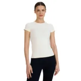Dámské tréninkové tričko s krátkým rukávem 4F TSHIRT FNK F1270-11S-OFF WHITE · záber 1
