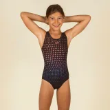 SPEEDO Dievčenské plavky Splashback jednodielne čierne s hviezdičkami 14 rokov · záber 2