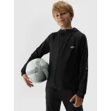 Chlapecká zateplená tréninková mikina se zipem 4F JUNIOR SWEATSHIRT FNK-JAW23TFSWM205-20S-DEEP BLACK · záber 2