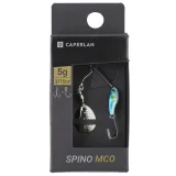 CAPERLAN Nástraha Micro spinnerbait Spino MCO 5 g modrý chrbát bez · záber 2