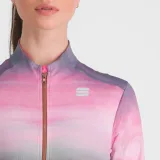 Dámský cyklistický dres s dlouhým rukávem SPORTFUL Flow supergiara w thermal jersey, cayenna red pink · záber 5