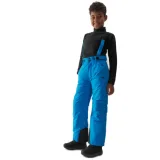 Chlapecké lyžařské kalhoty 4F JUNIOR TROUSERS FNK-JAW23TFTRM358-35S-TURQUOISE · záber 1